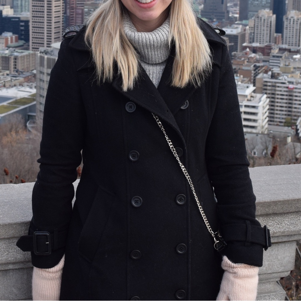 London Fog Heritage Black Coat
